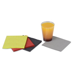 Zelltuch-Serviette farbig 24x24 cm, 1/4-Falz