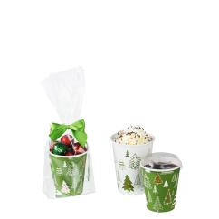 Heissgetränke-Becher PE-beschichtet WALDWEIHNACHT
