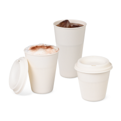 Mehrweg-Becher & Deckel RIPPLE