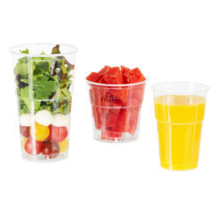 Clear Cup aus rPET mit Eichstrich