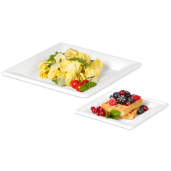 Teller aus Bagasse eckig