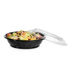Salatschale aus rPET LIGHT rund & Deckel