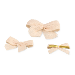 Schleifen-Clip aus Jute