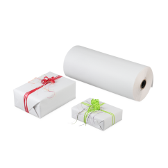 Geschenkpapier Rolle, weiss