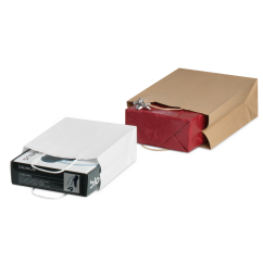 Tragetasche aus Kraftpapier mit gedrehter Kordel