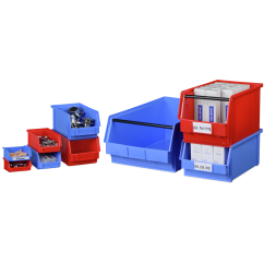 Sichtlagerkasten aus Kunststoff