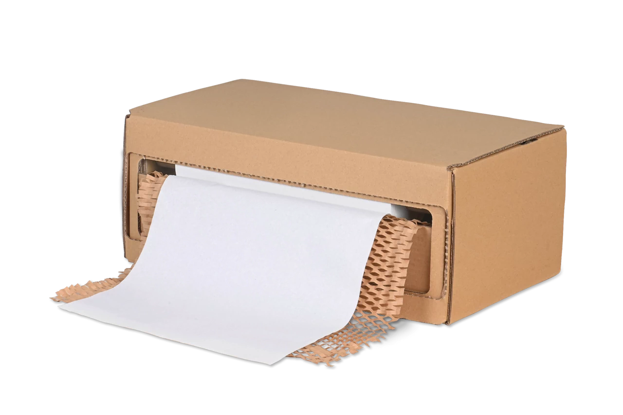 Wabenpapier im Spenderkarton inkl. Seidenpapier