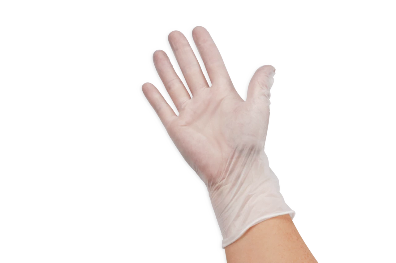 Vinyl-Handschuhe transparent