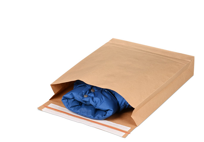 Jacke in Faltentasche