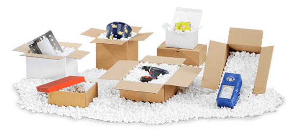 Weiße Verpackungschips