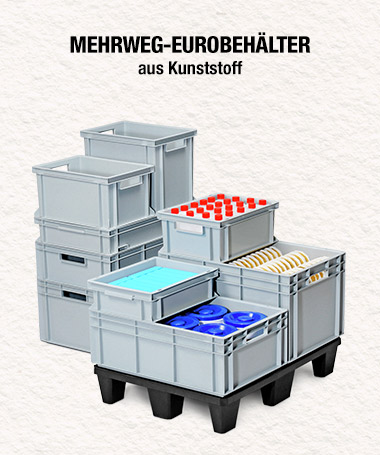 Palette mit genormten Eurobehältern