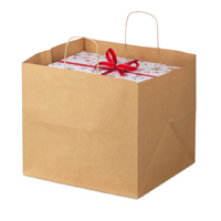 Geschenk in einer Tragetaschen