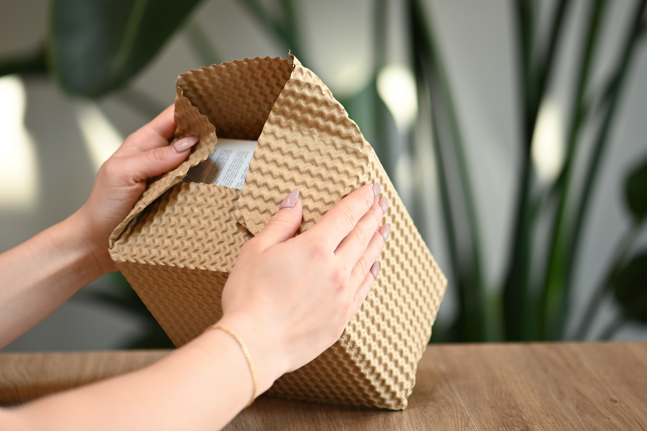 Packpapier leicht formbar dank Polster-Struktur
