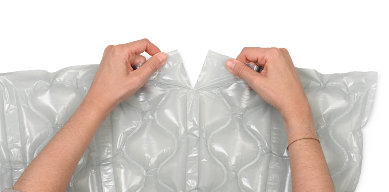 BIG-BUBBLE / MINI PAK’R® Folie durch Perforation leicht trennbar