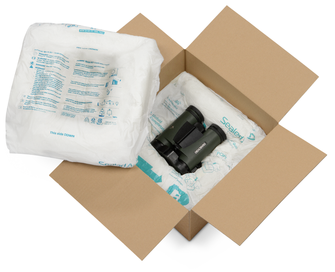Sie werden mit INSTAPAK in Minuten zum Verpackungsprofi. Die Kissen können flexibel im Lager und mobil eingesetzt werden.