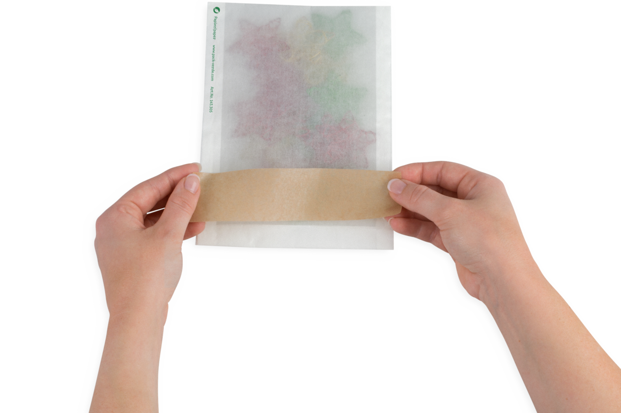 …oder mit dem nachhaltigen Papierklebeband MECATAPE®. 