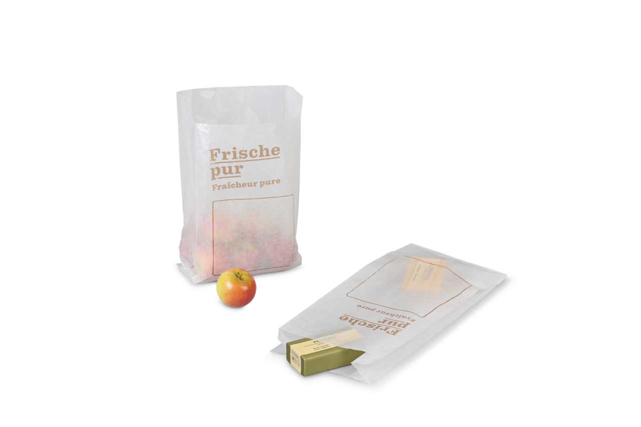 Papierfaltenbeutel «Frische pur»