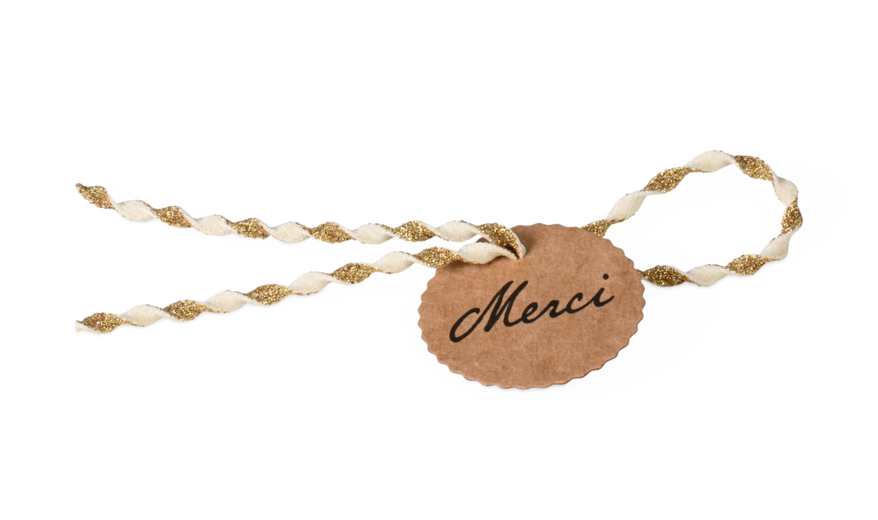 Geschenk- & Produktanhänger mit Verschluss-Kordel