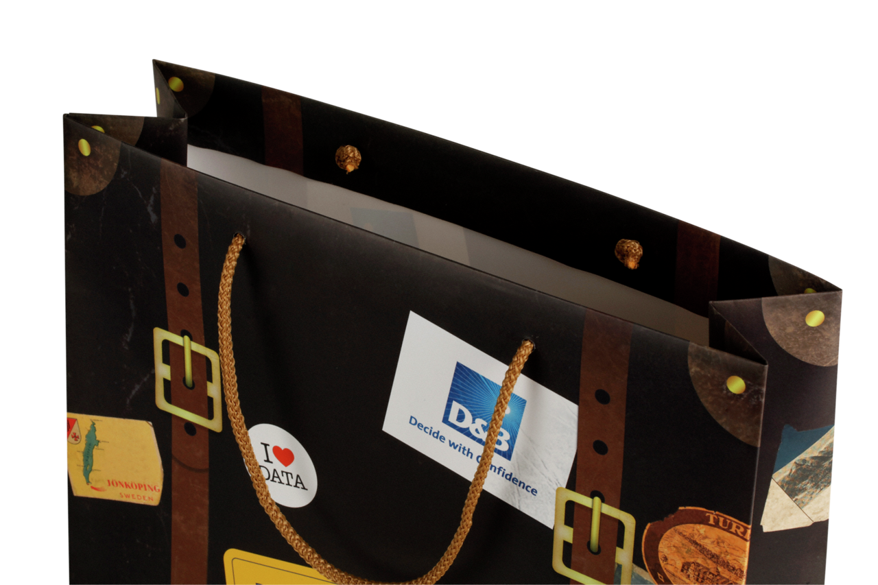 Papiertasche mit PP-Kordel bedrucken