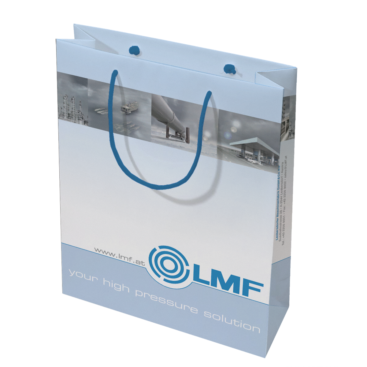 Papiertasche mit PP-Kordel bedrucken