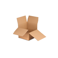 Automatikboden-Karton h&ouml;henvariabel  einwellig , 300&times;300&times;300/165 mm, NIVEAU-BOX