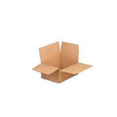 Automatikboden-Karton h&ouml;henvariabel  einwellig , 350&times;250&times;200/120 mm, NIVEAU-BOX