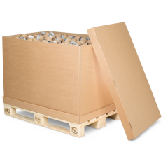 Paletten-Container 4-teilig aus Wellpappe