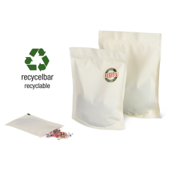 Doypack PE-Beutel recycelbar mit Aromaschutz