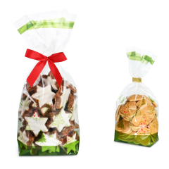 Blockbodenbeutel aus OPP WALDWEIHNACHT