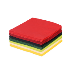 Zelltuch-Serviette farbig 33x33 cm, 1/4-Falz