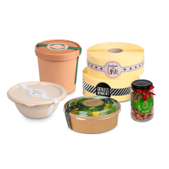 Motiv-Etikett auf der Rolle länglich