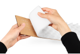zur korrekten Verwertung sind die beiden Materialien leicht trennbar