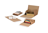 Kreuzverpackung / Buchverpackung braun MECAWELL® STRONG