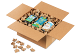 Papier-Verpackungschips im Foliensack