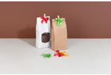 Blockbodenbeutel aus Kraftpapier mit Verschluss
