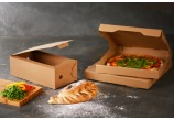 Pizza-Karton braun