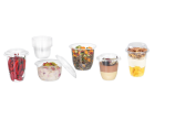 Feinkostbecher aus rPET ELEGANCE & Deckel