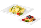 Teller aus Bagasse eckig