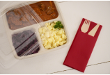 Deckel aus klarem rPET – Inhalt wird appetitlich frisch präsentiert