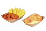 Snack-Schale aus Pappe braun