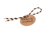 Geschenk- & Produktanhänger mit Verschluss-Kordel