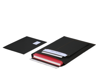 Wellpapp-Versandtasche schwarz