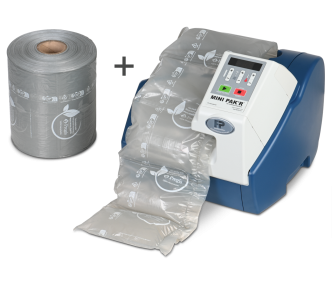 MINI PAK'R® Set - 2 Rollen Füll- bzw. Polsterkissen + Gerät