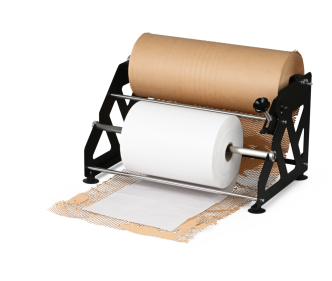 Kombi-Abroller für Wabenpapier MECAWRAP