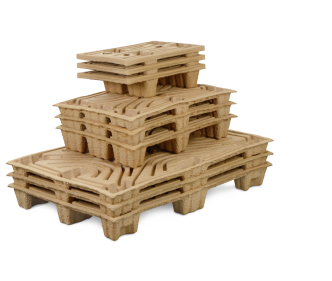 Palette aus Faserguss