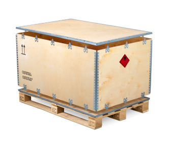 Gefahrgut-Sperrholzkiste