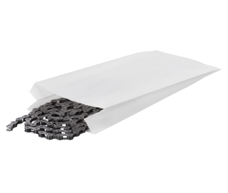 Papierfaltenbeutel weiß, aus Pergamin