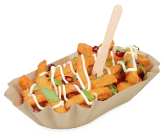 Pappschale braun unbeschichtet 