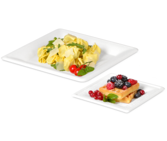 Teller aus Bagasse eckig