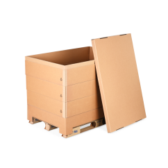 Palettenrahmen aus Wellpappe & Deckel